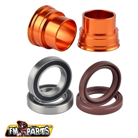 FM-PARTS ŁOŻYSKA PRZEDNIEGO KOŁA Z USZCZELNIACZAMI I TULEJKAMI - KTM / HUSQVARNA '03-'15 (OŚKA 22MM) KOLOR CZARNY FM-PARTS ŁOŻYSKA PRZEDNIEGO KOŁA Z USZCZELNIACZAMI I TULEJKAMI - KTM / HUSQVARNA '03-'15 (OŚKA 22MM) KOLOR CZARNY