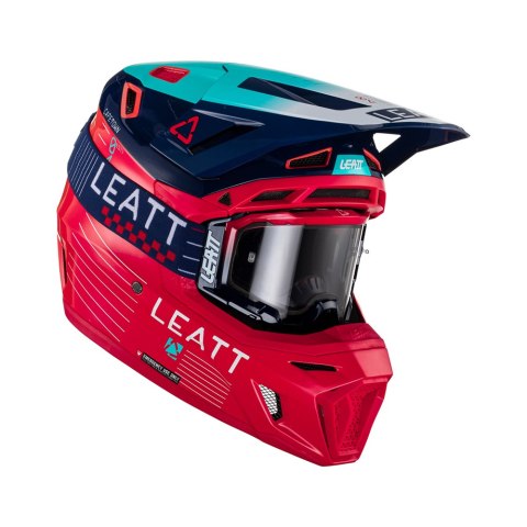 LEATT KASK MOTO 8.5 V23 (+ GOGLE VELOCITY 5.5 GRATIS) HELMET KIT RED KOLOR CZERWONY/GRANATOWY/NIEBIESKI ROZMIAR XL (61-62 cm) LEATT KASK MOTO 8.5 V23 (+ GOGLE VELOCITY 5.5 GRATIS) HELMET KIT RED KOLOR CZERWONY/GRANATOWY/NIEBIESKI ROZMIAR XL (61-62 cm)