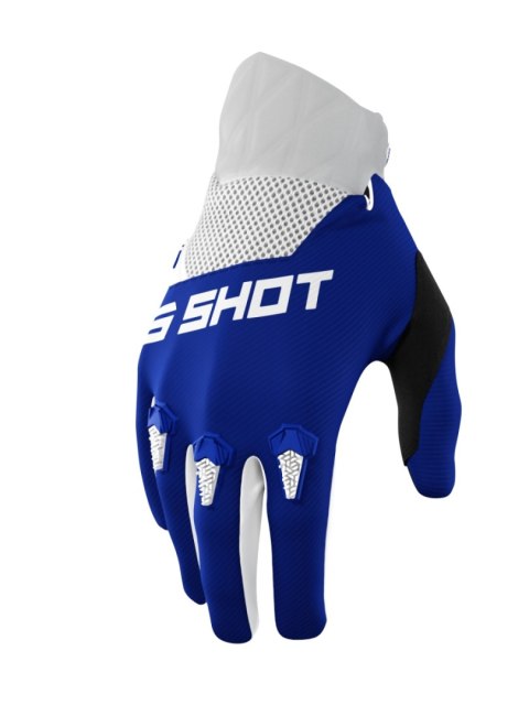 SHOT RACING WYPRZEDAŻ RĘKAWICE MOTO DEVO BLUE KOLOR NIEBIESKI/BIAŁY ROZMIAR 11
