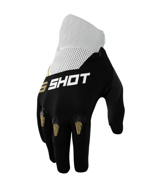 SHOT RACING WYPRZEDAŻ RĘKAWICE MOTO DEVO GOLD KOLOR CZARNY/BIAŁY/ZŁOTY ROZMIAR 12 SHOT RACING WYPRZEDAŻ RĘKAWICE MOTO DEVO GOLD KOLOR CZARNY/BIAŁY/ZŁOTY ROZMIAR 12