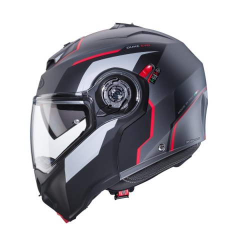 CABERG KASK SZCZĘKOWY FLIP-UP MODEL DUKE EVO MOVE KOLOR SZARY MAT/CZARNY/CZERWONY ROZMIAR L (PINLOCK W ZESTAWIE) CABERG KASK SZCZĘKOWY FLIP-UP MODEL DUKE EVO MOVE KOLOR SZARY MAT/CZARNY/CZERWONY ROZMIAR L (PINLOCK W ZESTAWIE)