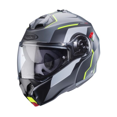 CABERG KASK SZCZĘKOWY FLIP-UP MODEL DUKE EVO MOVE KOLOR SZARY MAT/CZARNY/ŻÓŁTY FLUO ROZMIAR L (PINLOCK W ZESTAWIE) CABERG KASK SZCZĘKOWY FLIP-UP MODEL DUKE EVO MOVE KOLOR SZARY MAT/CZARNY/ŻÓŁTY FLUO ROZMIAR L (PINLOCK W ZESTAWIE)