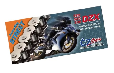 CZ ŁAŃCUCH NAPĘDOWY 525 DZX (124 OGNIWA) ACTIVE RING (X-RING) CHROM DO 1000 CCM (40,0 KN) + ZAKUWKA DRĄŻONA CZ ŁAŃCUCH NAPĘDOWY 525 DZX (124 OGNIWA) ACTIVE RING (X-RING) CHROM DO 1000 CCM (40,0 KN) + ZAKUWKA DRĄŻONA