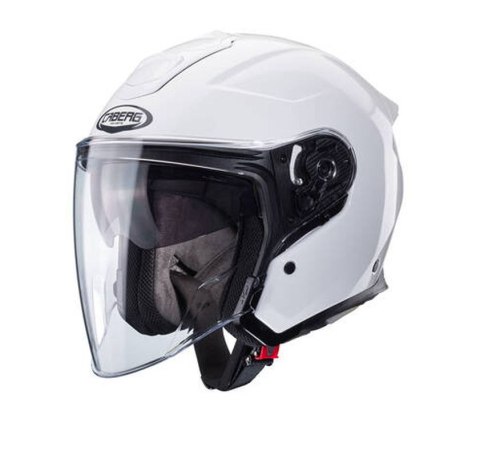 CABERG KASK OTWARTY JET OTWARTY FLYON II SOLID WHITE KOLOR BIAŁY POŁYSK ROZMIAR XL