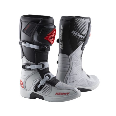 KENNY RACING BUTY CROSS/ENDURO MODEL TRACK GREY/RED KOLOR SZARY/CZERWONY ROZMIAR 47 KENNY RACING BUTY CROSS/ENDURO MODEL TRACK GREY/RED KOLOR SZARY/CZERWONY ROZMIAR 47
