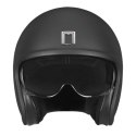 NOX PREMIUM KASK OTWARTY JET NEXT SOLID KOLOR CZARNY MAT ROZMIAR S (CIEMNA BLENDA)