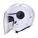 CABERG KASK OTWARTY JET Z BLENDĄ MODEL SOHO SOLID KOLOR BIAŁY POŁYSK ROZMIAR XL