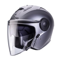 CABERG KASK OTWARTY JET Z BLENDĄ MODEL SOHO SOLID KOLOR SZARY MAT - GUNMETAL ROZMIAR L