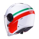 CABERG KASK OTWARTY JET Z BLENDĄ MODEL SOHO ZEPHYR KOLOR BIAŁY/ZIELONY/CZERWONY ROZMIAR M