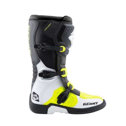 KENNY RACING BUTY CROSS/ENDURO MODEL TRACK WHITE/NEON YELLOW KOLOR BIAŁY/CZARNY/ŻÓŁTY FLUO ROZMIAR 44 KENNY RACING BUTY CROSS/ENDURO MODEL TRACK WHITE/NEON YELLOW KOLOR BIAŁY/CZARNY/ŻÓŁTY FLUO ROZMIAR 44
