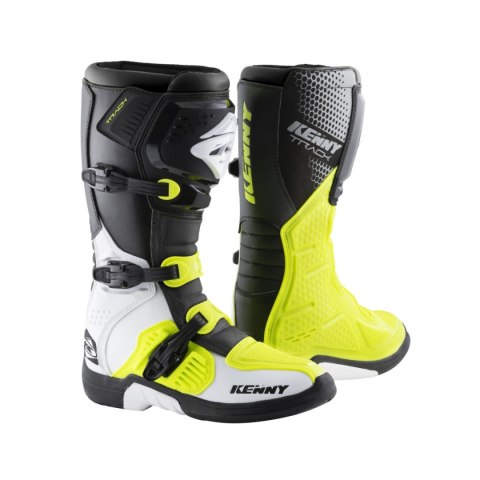 KENNY RACING BUTY CROSS/ENDURO MODEL TRACK WHITE/NEON YELLOW KOLOR BIAŁY/CZARNY/ŻÓŁTY FLUO ROZMIAR 44 KENNY RACING BUTY CROSS/ENDURO MODEL TRACK WHITE/NEON YELLOW KOLOR BIAŁY/CZARNY/ŻÓŁTY FLUO ROZMIAR 44