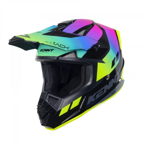 KENNY RACING KASK CROSS/ENDURO MODEL TRACK GRAPHIC NEON KOLOR CZARNY/ZIELONY/RÓŻOWY ROZMIAR XL ( 61 - 62 CM ) KENNY RACING KASK CROSS/ENDURO MODEL TRACK GRAPHIC NEON KOLOR CZARNY/ZIELONY/RÓŻOWY ROZMIAR XL ( 61 - 62 CM )
