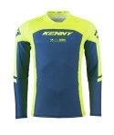 KENNY RACING KOSZULKA CROSS/ENDURO MODEL PERFORMANCE SOLID NEON YELLOW KOLOR ŻÓŁTY FLUO/NIEBIESKI ROZMIAR XL