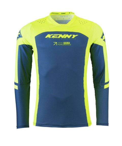 KENNY RACING KOSZULKA CROSS/ENDURO MODEL PERFORMANCE SOLID NEON YELLOW KOLOR ŻÓŁTY FLUO/NIEBIESKI ROZMIAR XL KENNY RACING KOSZULKA CROSS/ENDURO MODEL PERFORMANCE SOLID NEON YELLOW KOLOR ŻÓŁTY FLUO/NIEBIESKI ROZMIAR XL