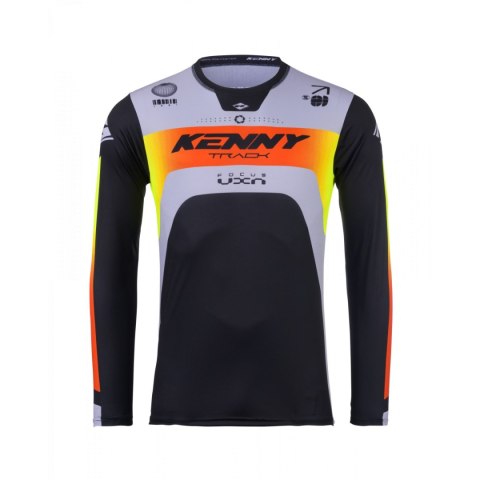 KENNY RACING KOSZULKA CROSS/ENDURO MODEL TRACK FOCUS GREY KOLOR CZARNY/SZARY/ŻÓŁTY/CZERWONY ROZMIAR M KENNY RACING KOSZULKA CROSS/ENDURO MODEL TRACK FOCUS GREY KOLOR CZARNY/SZARY/ŻÓŁTY/CZERWONY ROZMIAR M