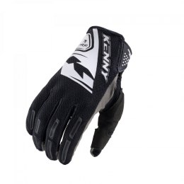 KENNY RACING RĘKAWICE CROSS/ENDURO MODEL PERFORMANCE BLACK KOLOR CZARNY/BIAŁY ROZMIAR M