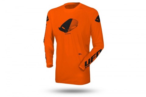 UFO KOSZULKA SLIM RADIAL CROSS KOLOR POMARAŃCZOWY FLUO ROZMIAR L - KOLEKCJA 2025