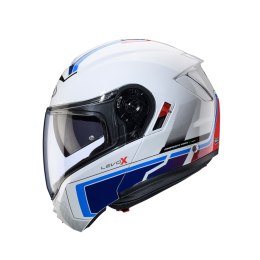 CABERG KASK SZCZĘKOWY FLIP-UP MODEL LEVO X ELITE KOLOR BIAŁY/NIEBIESKI/BŁĘKITNY POŁYSK ROZMIAR XL (PINLOCK W ZESTAWIE)