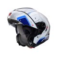 CABERG KASK SZCZĘKOWY FLIP-UP MODEL LEVO X ELITE KOLOR BIAŁY/NIEBIESKI/BŁĘKITNY POŁYSK ROZMIAR XL (PINLOCK W ZESTAWIE)
