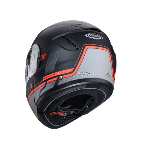 CABERG KASK SZCZĘKOWY FLIP-UP MODEL LEVO X ELITE KOLOR CZARNY MAT/SZARY/CZERWONY FLUO ROZMIAR L (PINLOCK W ZESTAWIE) CABERG KASK SZCZĘKOWY FLIP-UP MODEL LEVO X ELITE KOLOR CZARNY MAT/SZARY/CZERWONY FLUO ROZMIAR L (PINLOCK W ZESTAWIE)