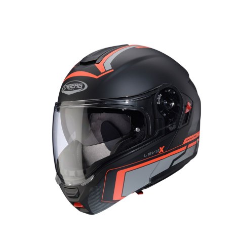 CABERG KASK SZCZĘKOWY FLIP-UP MODEL LEVO X ELITE KOLOR CZARNY MAT/SZARY/CZERWONY FLUO ROZMIAR XL (PINLOCK W ZESTAWIE) CABERG KASK SZCZĘKOWY FLIP-UP MODEL LEVO X ELITE KOLOR CZARNY MAT/SZARY/CZERWONY FLUO ROZMIAR XL (PINLOCK W ZESTAWIE)
