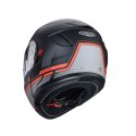 CABERG KASK SZCZĘKOWY FLIP-UP MODEL LEVO X ELITE KOLOR CZARNY MAT/SZARY/CZERWONY FLUO ROZMIAR M (PINLOCK W ZESTAWIE)