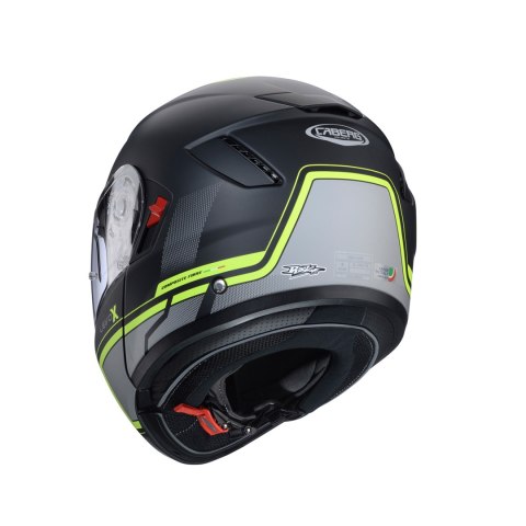 CABERG KASK SZCZĘKOWY FLIP-UP MODEL LEVO X ELITE KOLOR CZARNY MAT/SZARY/ZÓŁTY FLUO ROZMIAR L (PINLOCK W ZESTAWIE) CABERG KASK SZCZĘKOWY FLIP-UP MODEL LEVO X ELITE KOLOR CZARNY MAT/SZARY/ZÓŁTY FLUO ROZMIAR L (PINLOCK W ZESTAWIE)