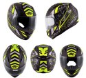 KAPPA KASK KJ04 EVO PROX JUNIOR INTEGRALNY FULLFACE KOLOR / CZARNY / ŻÓŁTY FLUO MATT ROZMIAR 50 / M (HOMOLOGACJA ECE 22R06)