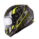 KAPPA KASK KJ04 EVO PROX JUNIOR INTEGRALNY FULLFACE KOLOR / CZARNY / ŻÓŁTY FLUO MATT ROZMIAR 54 / XL (HOMOLOGACJA ECE 22R06)