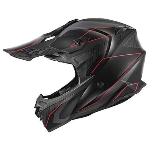 KAPPA KASK KV49 EVO CHASER CROSS KOLOR CZARNY SZARY CZERWONY MATT ROZMIAR 61 / XL ( HOMOLOGACJA ECE 22R06 ) KAPPA KASK KV49 EVO CHASER CROSS KOLOR CZARNY SZARY CZERWONY MATT ROZMIAR 61 / XL ( HOMOLOGACJA ECE 22R06 )