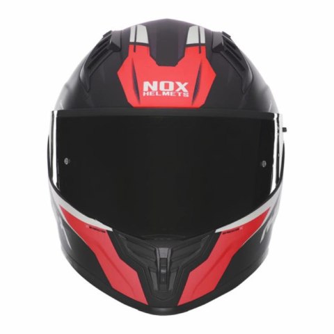 NOX KASK INTEGRALNY (FULL FACE) Z BLENDĄ N401 CROWER KOLOR CZARNY/CZERWONY MAT ROZMIAR L NOX KASK INTEGRALNY (FULL FACE) Z BLENDĄ N401 CROWER KOLOR CZARNY/CZERWONY MAT ROZMIAR L