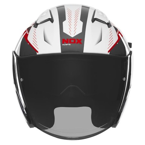 NOX KASK OTWARTY JET Z BLENDĄ N130 MYST KOLOR BIAŁY/CZARNY/CZERWONY ROZMIAR M NOX KASK OTWARTY JET Z BLENDĄ N130 MYST KOLOR BIAŁY/CZARNY/CZERWONY ROZMIAR M
